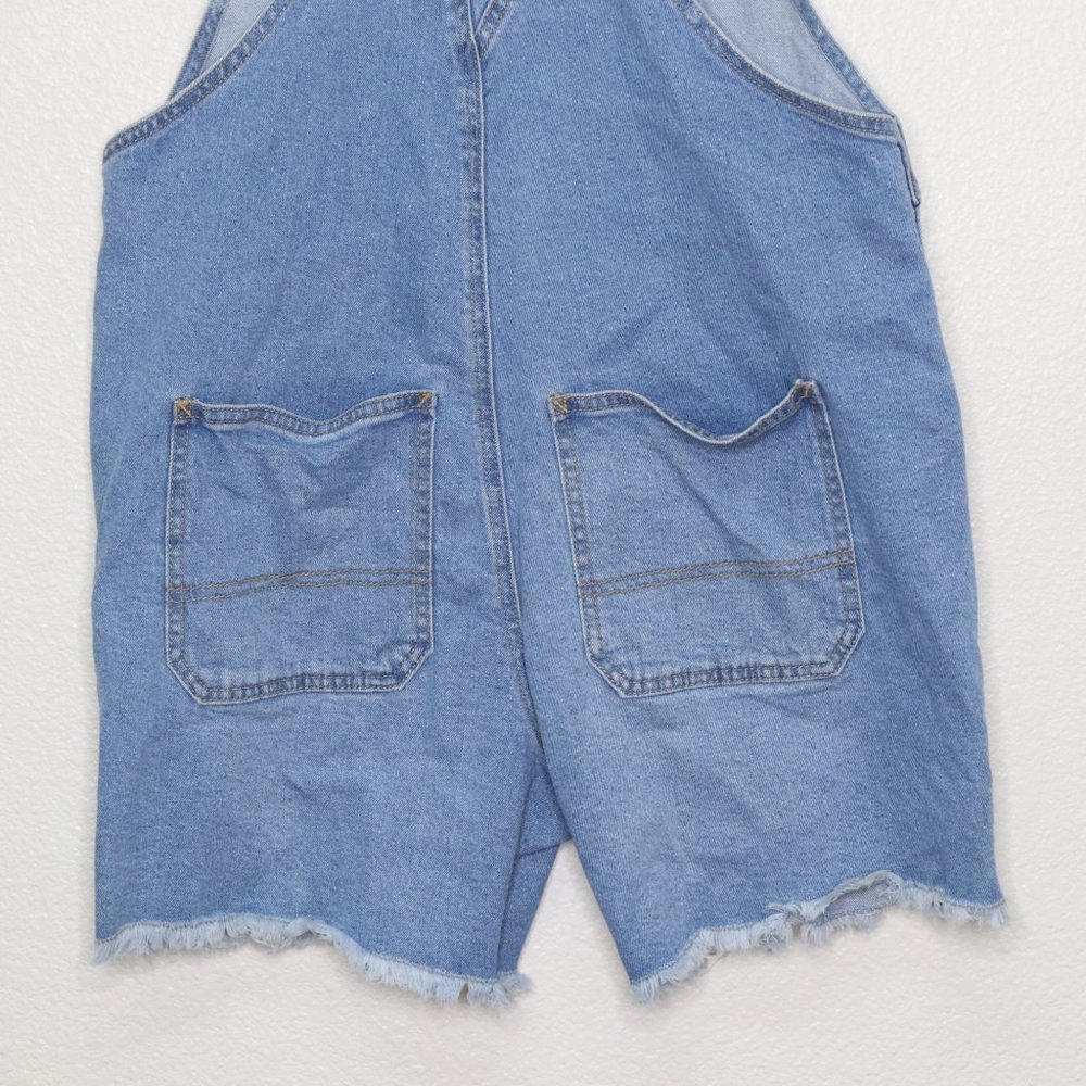 Target pride shortalls sz medium adult rainbow light wash pre-owned - Picture 13 of 13